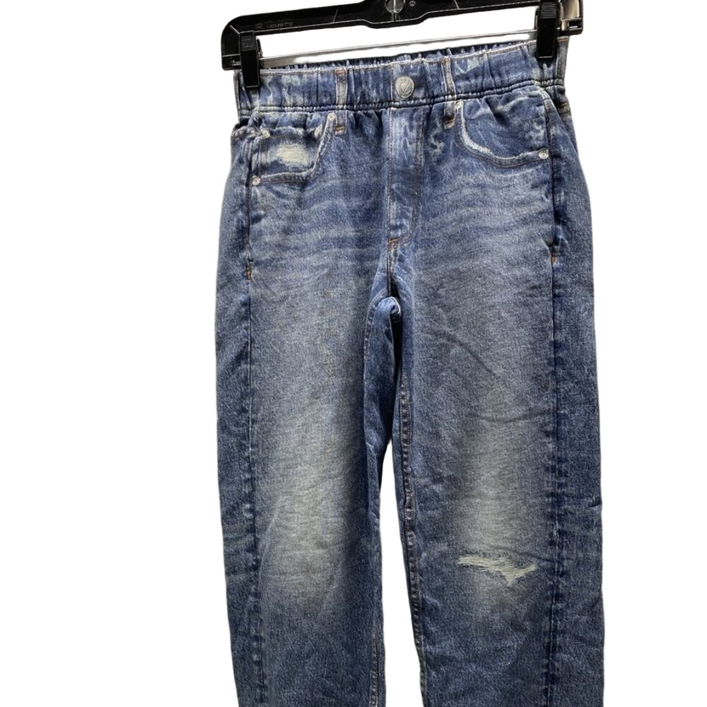 rag & bone Women’s Maramar Denim Print Jogger Pants – Lynn Blue, Size XS